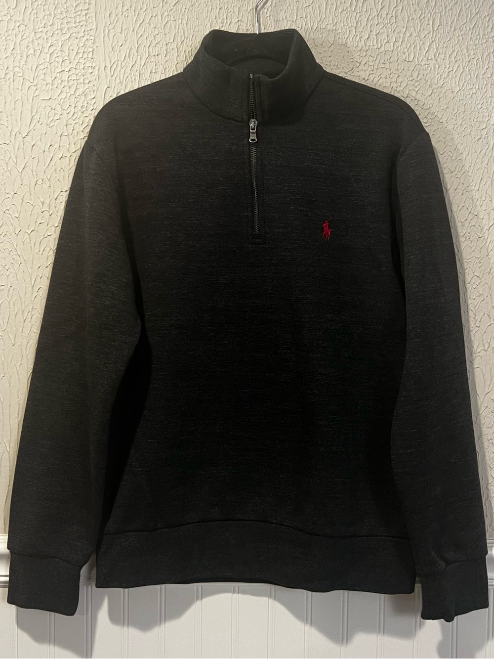 Polo Ralph Lauren Black 1/4 Zip Sweatshirt size Medium